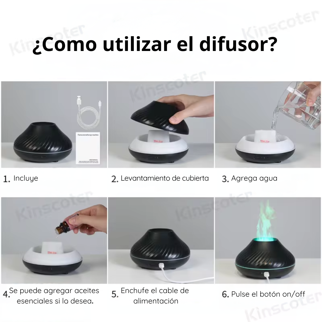 Luz de Lava Humificador  de Aromaterapia